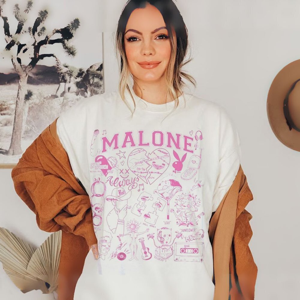 Music Fan Tee Unisex Tee For Post Malone Fan Unisex Design Tshirt For Rap Fan